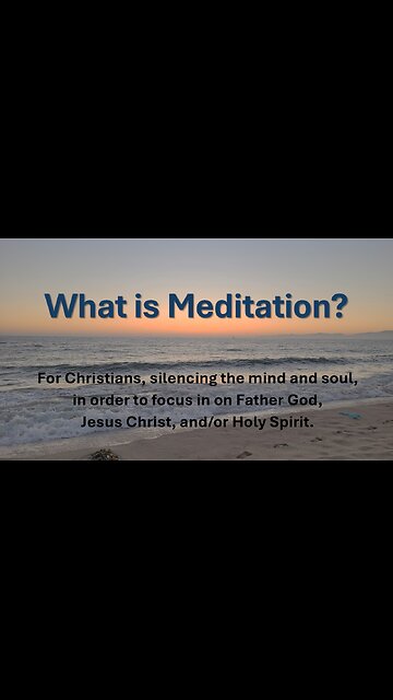 What is Meditation? -- Check out our Patreon Channel!