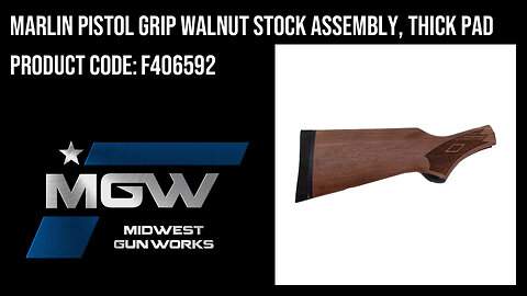 Marlin Pistol Grip Walnut Stock Assembly, Thick Pad - F406592
