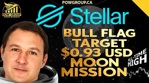 XLM $0.93 USD Bull Flag Target... Stellar ALL-TIME-HIGH Days Away