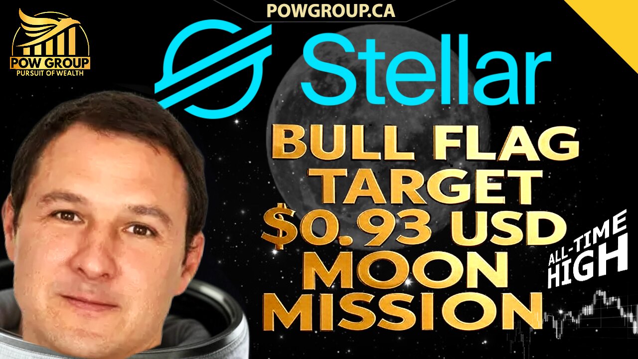 XLM $0.93 USD Bull Flag Target... Stellar ALL-TIME-HIGH Days Away