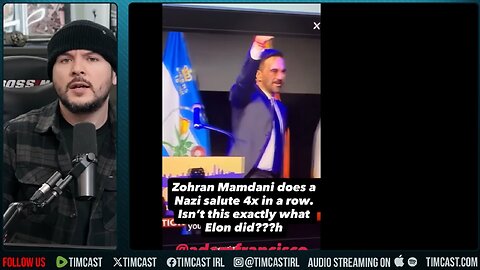 Zohran Mamdani GOES FULL NAZI, Salutes Crowd In Victory Speech | Tim Pool