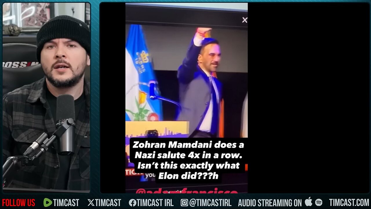 Zohran Mamdani GOES FULL NAZI, Salutes Crowd In Victory Speech | Tim Pool
