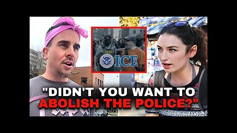 Anti-ICE Liberal THREATENS To Call Police on Conservative, Then Gets A Reality Check!