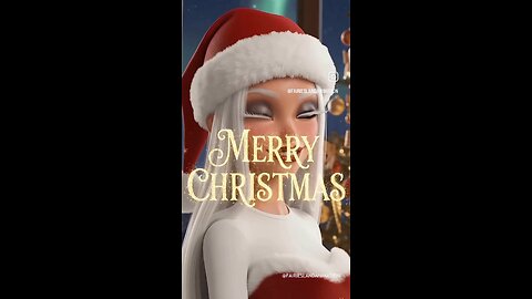 Merry Christmas Animated Girl 🎅✨ | Cute Holiday Animation | Christmas Magic for Kids & Family