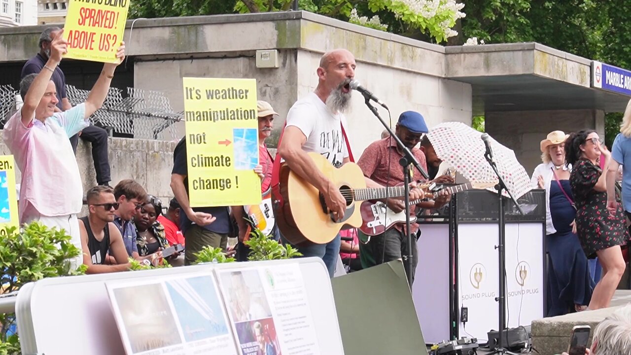 Protest against Geo-engineering: London 21st June 2025 - Part 7 The Daz Band