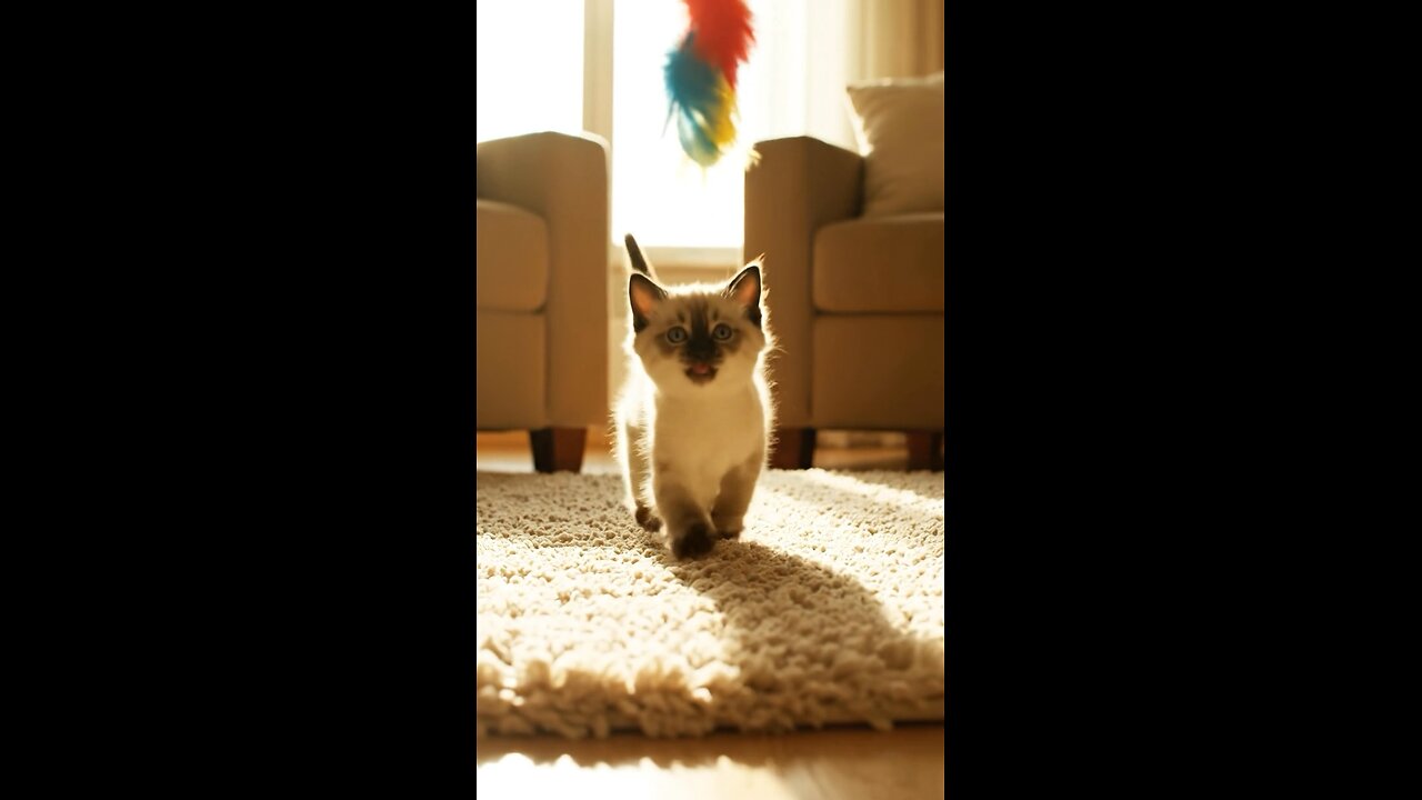 Tiny Happy Kitten Spreads Pure Joy 😻✨ | The Cutest Moment Ever! #catshorts