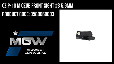 CZ P-10 M CZUB Front Sight #3 5.9MM - 0580060003