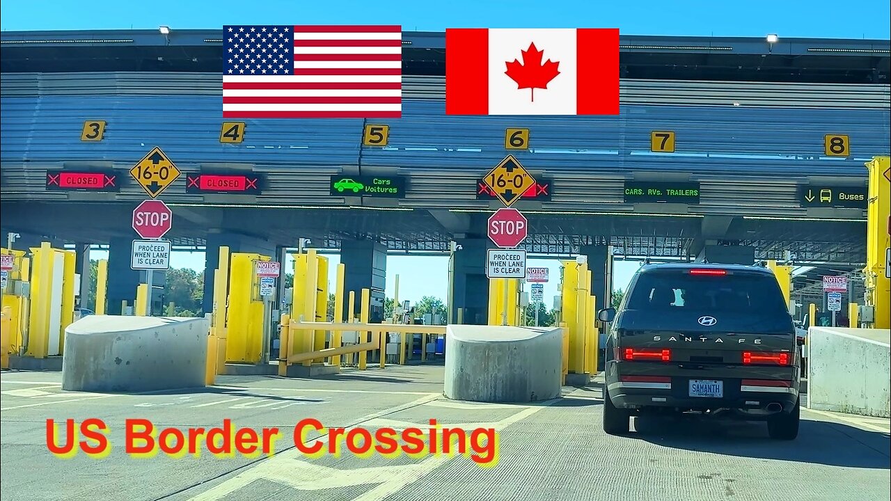 USA Border Crossing from Canada by Car