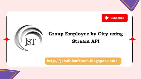 Display Group Employee by City using Streams API in Java