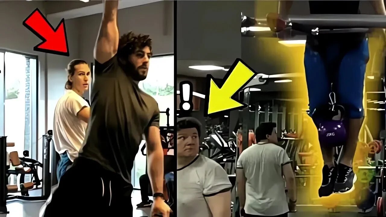 đŸ”¥Scaring People in The Gym With Calisthenics #42