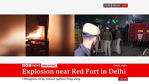 Fatalities confirmed by police after blast near Red Fort area of Delhi