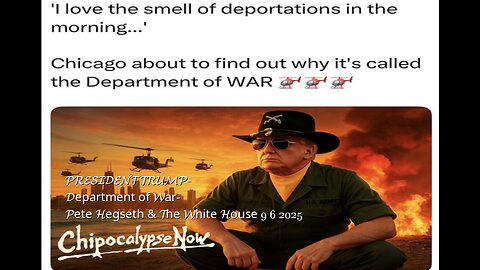 PRESIDENT TRUMP- Department of War- Pete Hegseth & The White House 9 6 2025