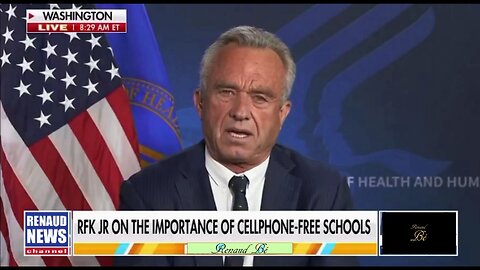 RFK JR WANTS CELL PHONES CAUSING NEUROLOGICAL DAMAGE TO KIDS AND CANCER OUT OF SCHOOLS