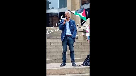 PALESTINE RALLY, GLASGOW, BUCHANAN STREET STEPS!!!