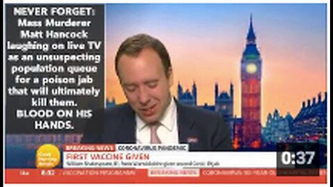 "Mass Murderer Matt Hancock Caught Laughing on Live TV: Unforgettable Moment"