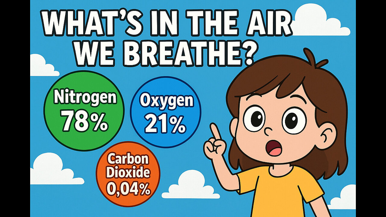 What’s in the Air We Breathe? | Gases of the Atmosphere Explained for Kids!