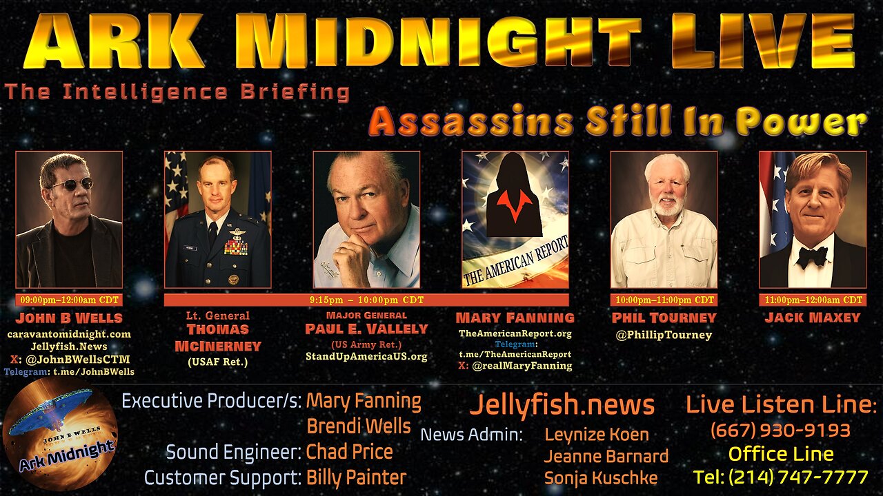 The Intelligence Briefing /Assassins Still In Power - John B Wells LIVE