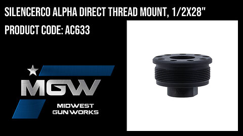 SilencerCo Alpha Direct Thread Mount, 1/2x28" - AC633