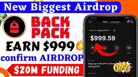 🤑Bacpack Airdrop (step-by-step) 👻 Season 1 BACKPACK Airdrop 😱😱 Biggest Loot