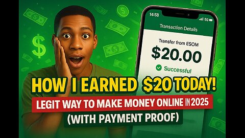 How I Earned $20 Today! Legit Way to Make Money Online in 2025 (With Payment Proof)