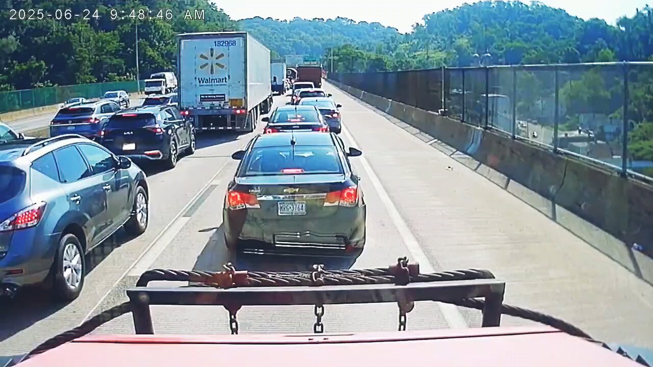 tunnel traffic with police
