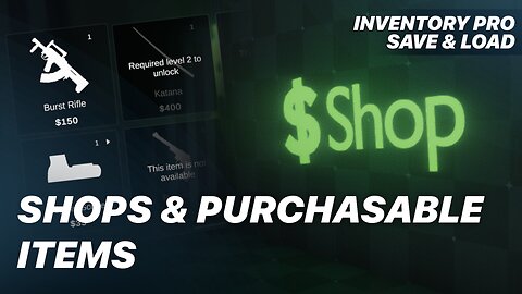 Shops & Purchasable Items | Inventory Pro Add-On for FPS Engine