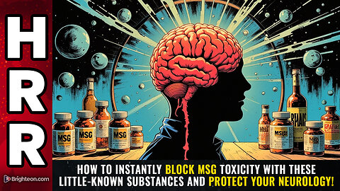 How to instantly BLOCK MSG TOXICITY with these little-known substances...