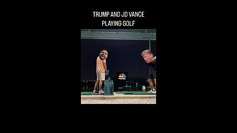 TRUMP AND JD VANCE PLAYING GOLF 😎 #fypシ #funnymemes #viralreels #funny