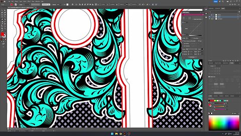 Custom 10mm 1911 Pistol Grip Scrollwork Timelapse video