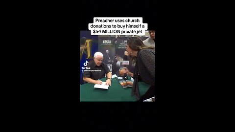 Preacher Preaches Why He Needs A 54 Million Dollar Jet
