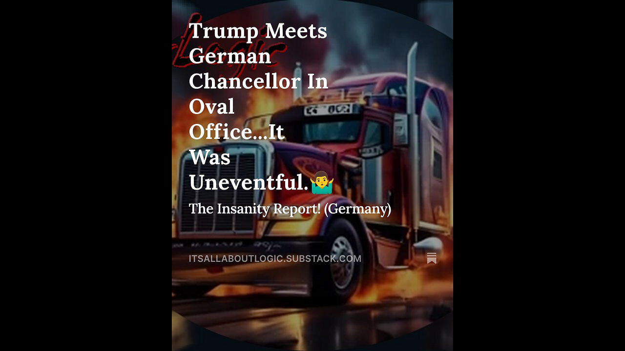 Trump Meets German Chancellor In Oval Office...It Was Uneventful.🤷‍♂️