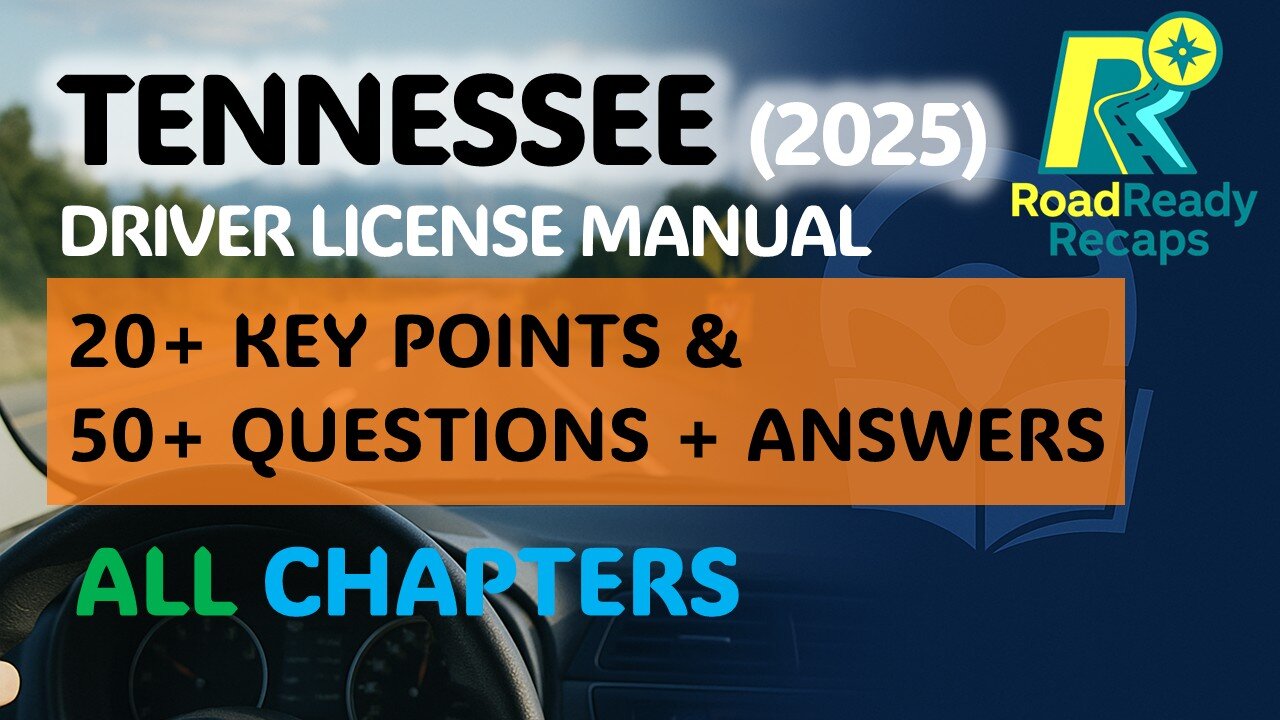 Tennessee Driver License Manual Key Points & Practice Quiz with Answers 2025