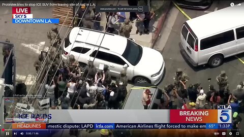 Riots ERUPT as ICE conducts raids in downtown Los Angeles.