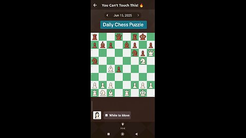 You Can't Touch This? Chess Puzzle