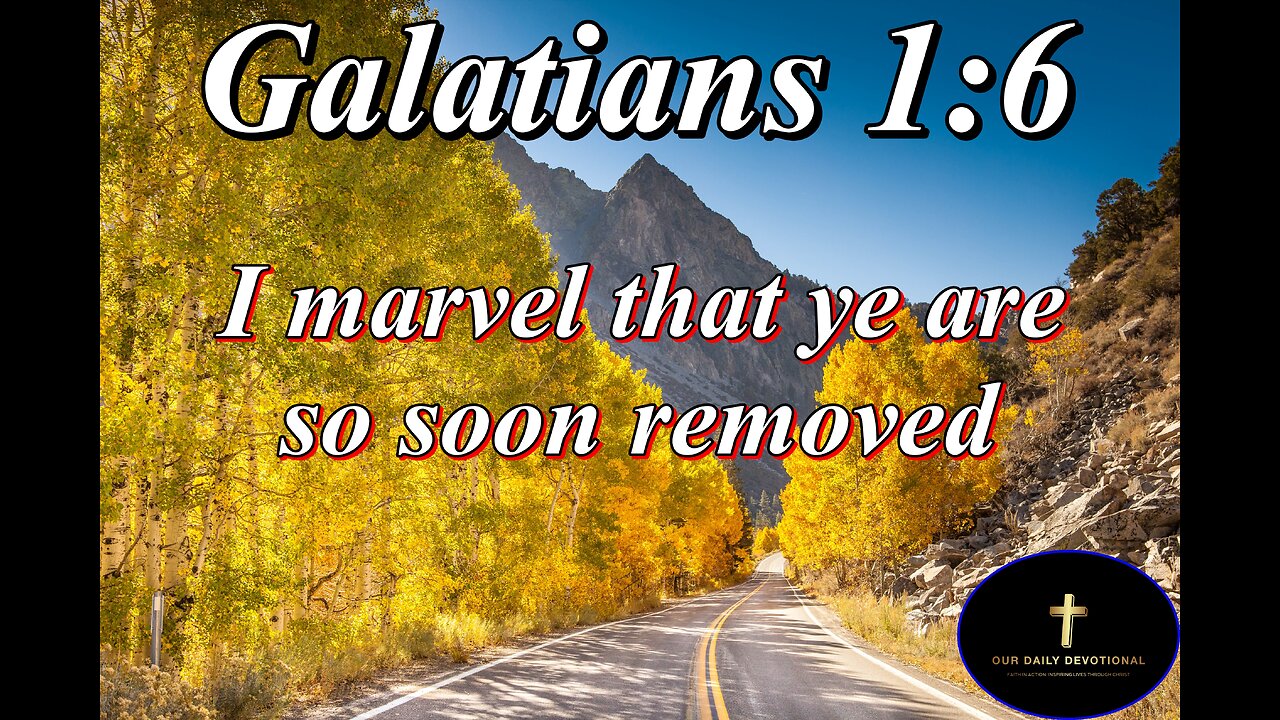 Galatians 1:6, Paul expresses his astonishment at the behavior of the Galatians