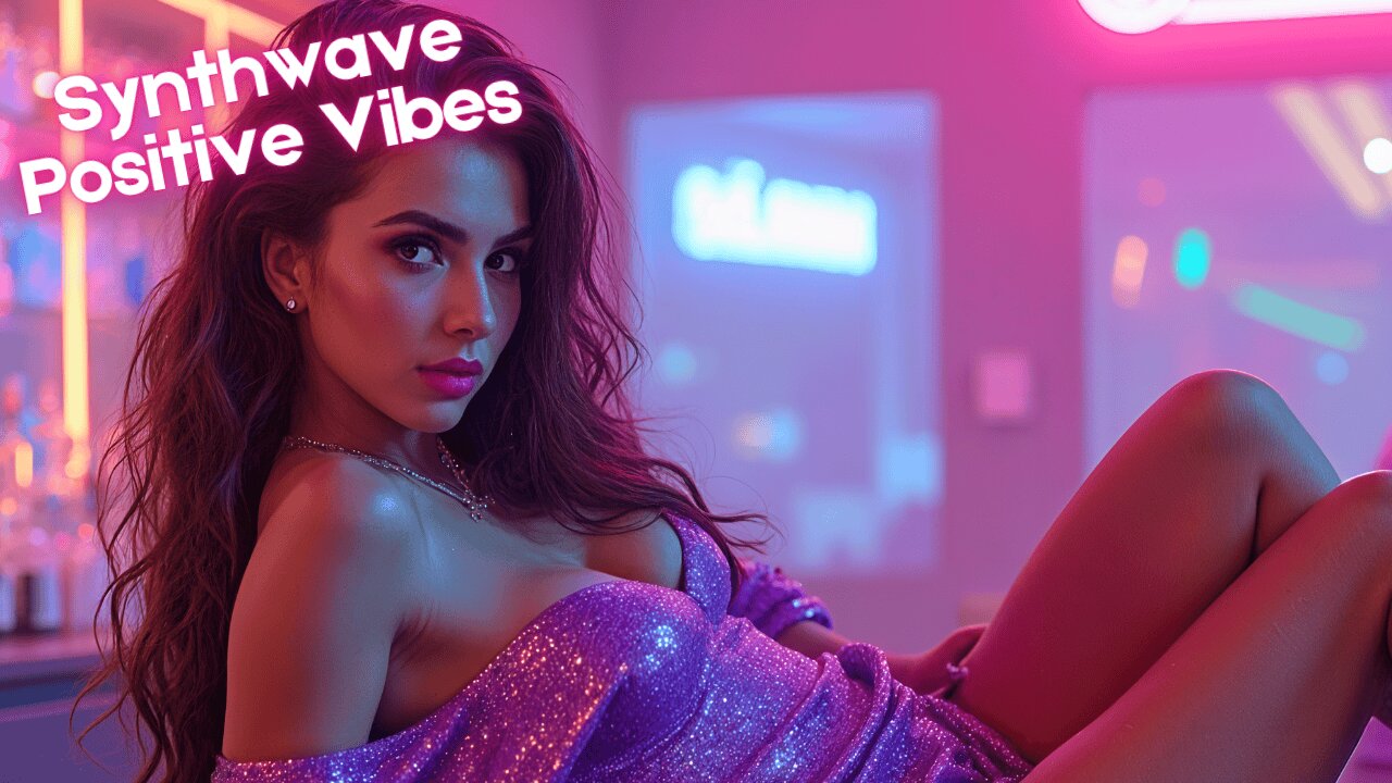 1 Hour of Synthwave Music for Chill, Work, and Focus | Futuristic 80s | Retrowave | Positive Vibes