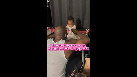 Dad wakes up baby