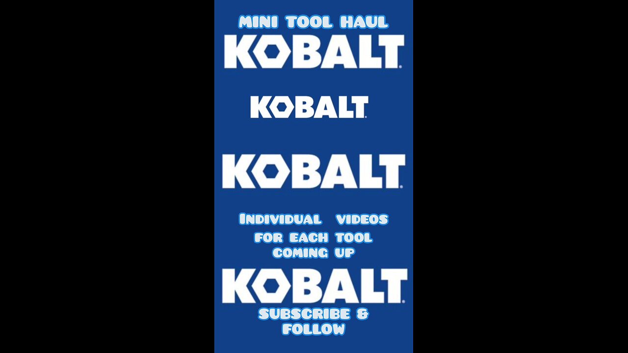 Kobalt Mini Plumbing Tool Haul