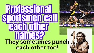 Grown men in a fast, physical sport must be polite to each other?