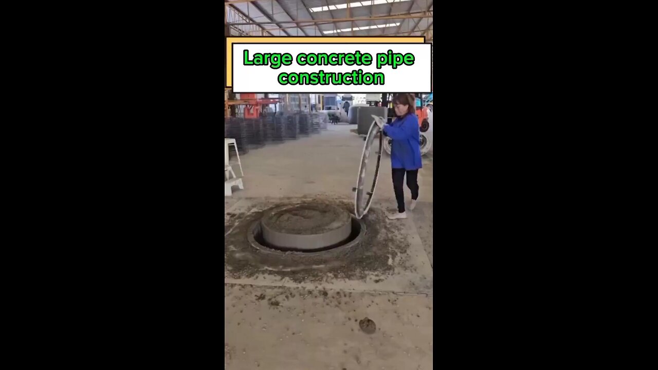 How massive concrete pipes are constructed