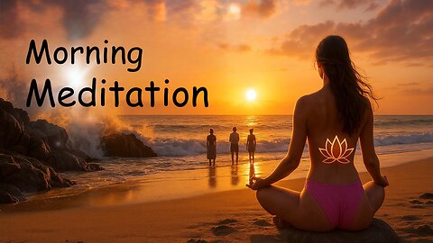 People Came to the Beach at Sunrise 🌅 | Meditation Music Vlog | Feel the Magic