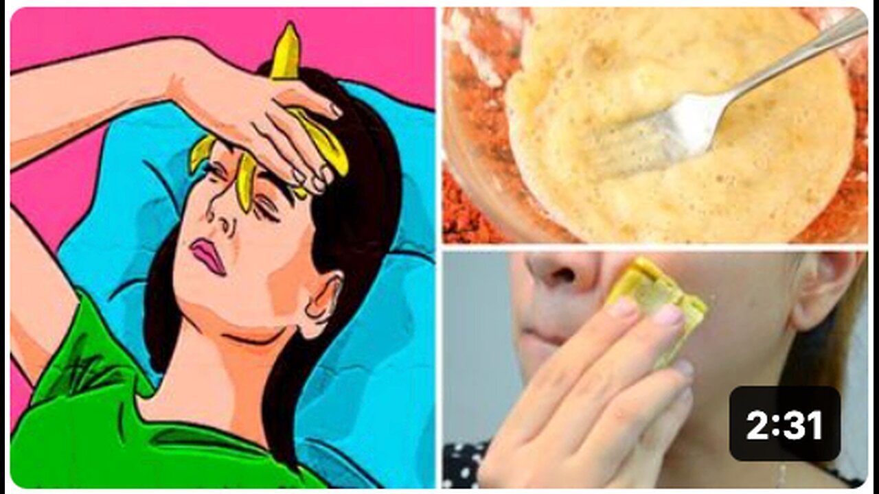 "Eliminating Acne, Scars, Wrinkles, and Warts Using Banana Peels"