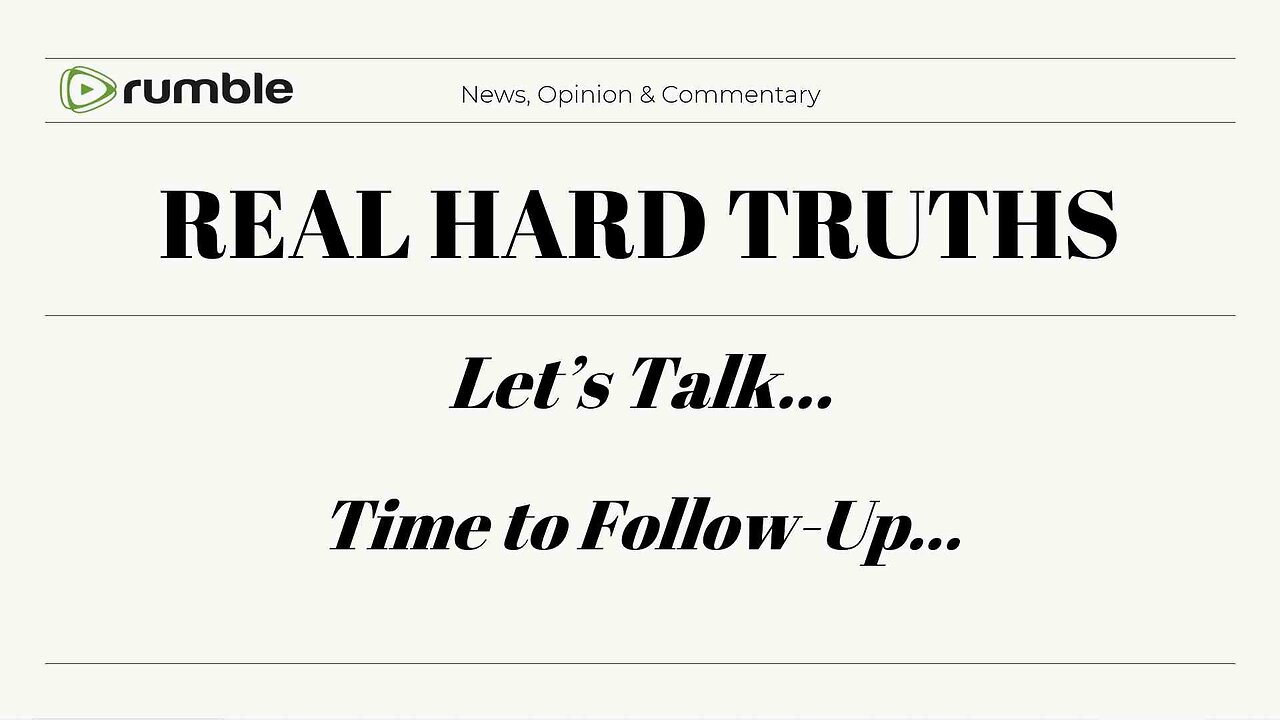 Let's Talk - Following up - 11/20/25