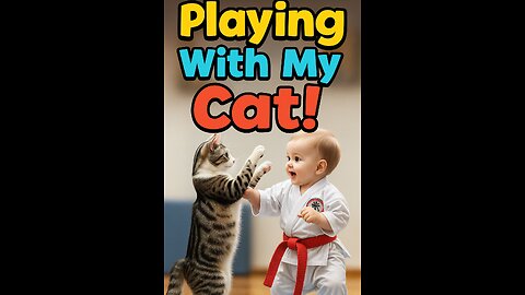 Playing with my Cat 🐈 | Ai Viral
