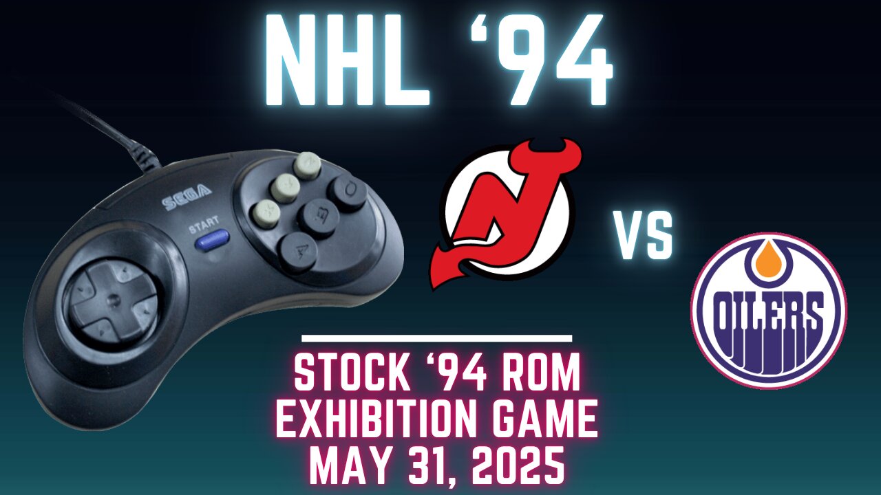 NHL 94: Devils (Icestorm NHL94) at Oilers (Len the Lengend) {Genesis} - Exhibition 133