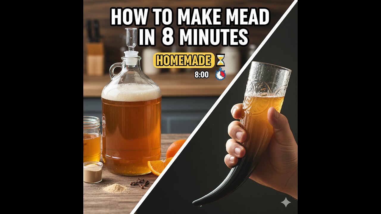 How to Make a Mead in 8 Minutes (Home Made Mead Tutorial)