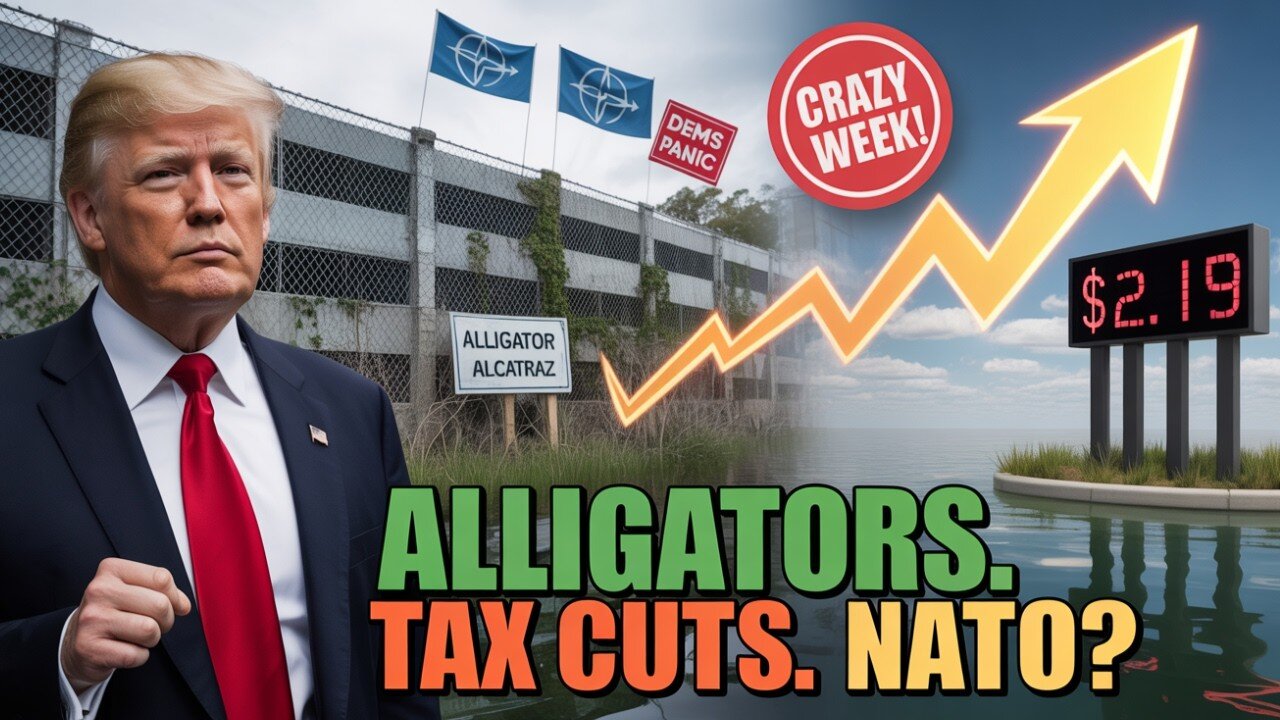 Trump Opens Alligator Alcatraz, Slams Fed, Pushes Big Bill
