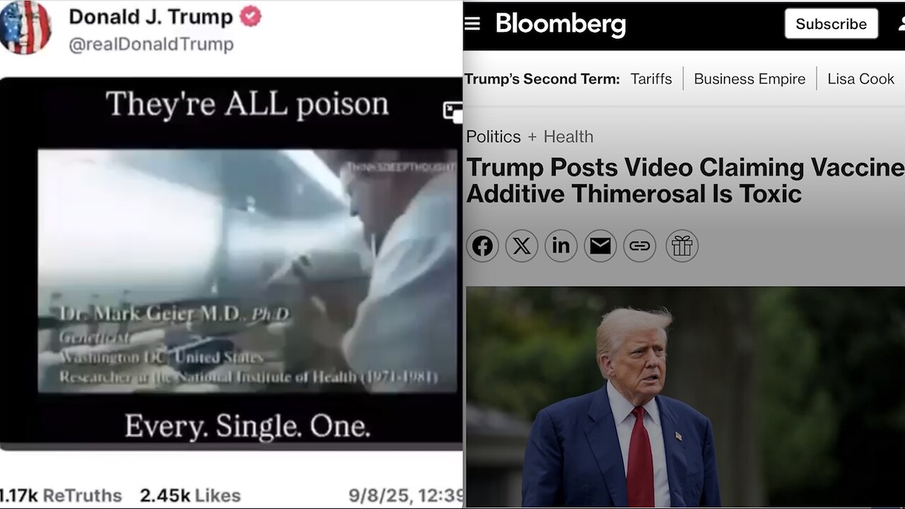SHOCKING CLAIM BY TRUMP: “VACCINES ARE POISON”