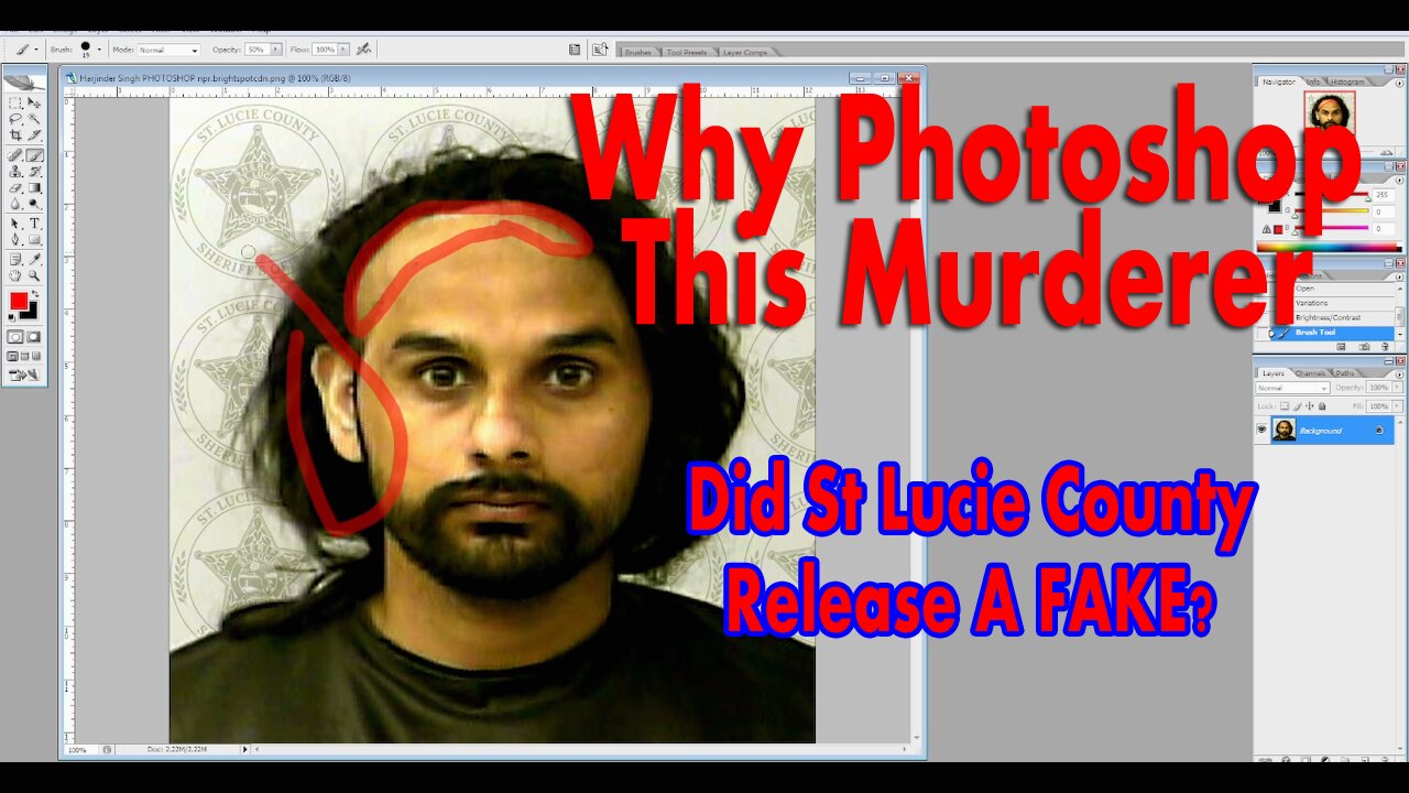 CBS Fake News Uses Photoshopped Photo of Harjinder Singh Highway Killer