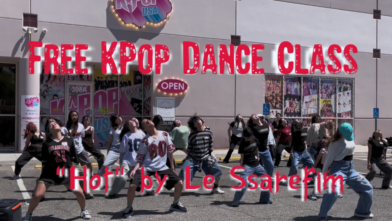 Alex & Rose Take Free Dance Class "Hot" Le Ssarefim from Dancer Kim in front of KPop USA, Las Vegas!